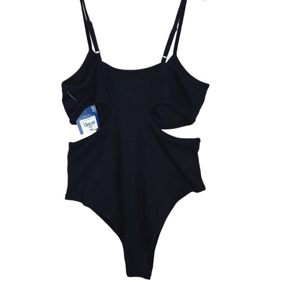 Arizona Jeans Women BodySuits Bralette Ultimate Asymmetric Black Sz Large New - Picture 4 of 7